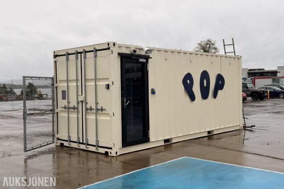 2022 20 fots container innredetsom skifterom med toalett