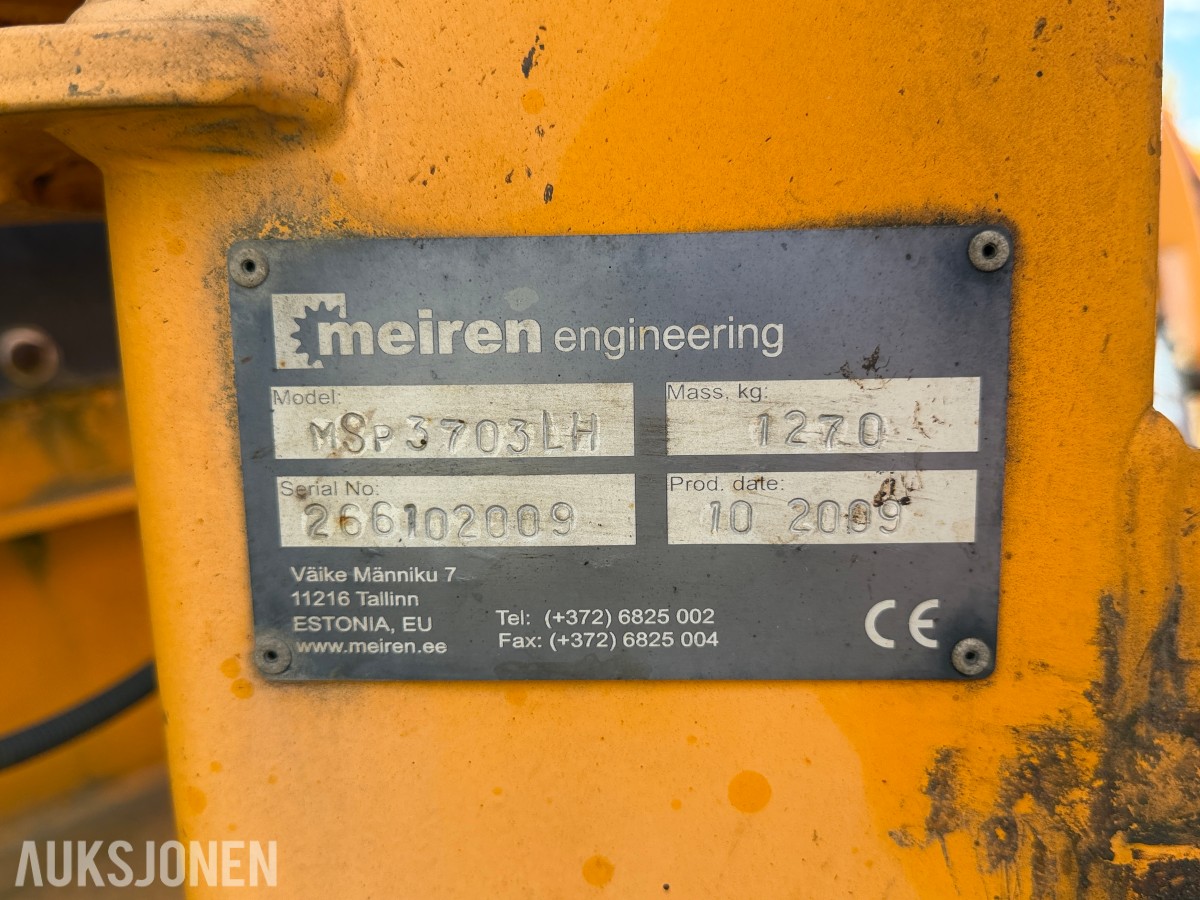 2009 Meiren MSP 3703LH snøplog - 370cm