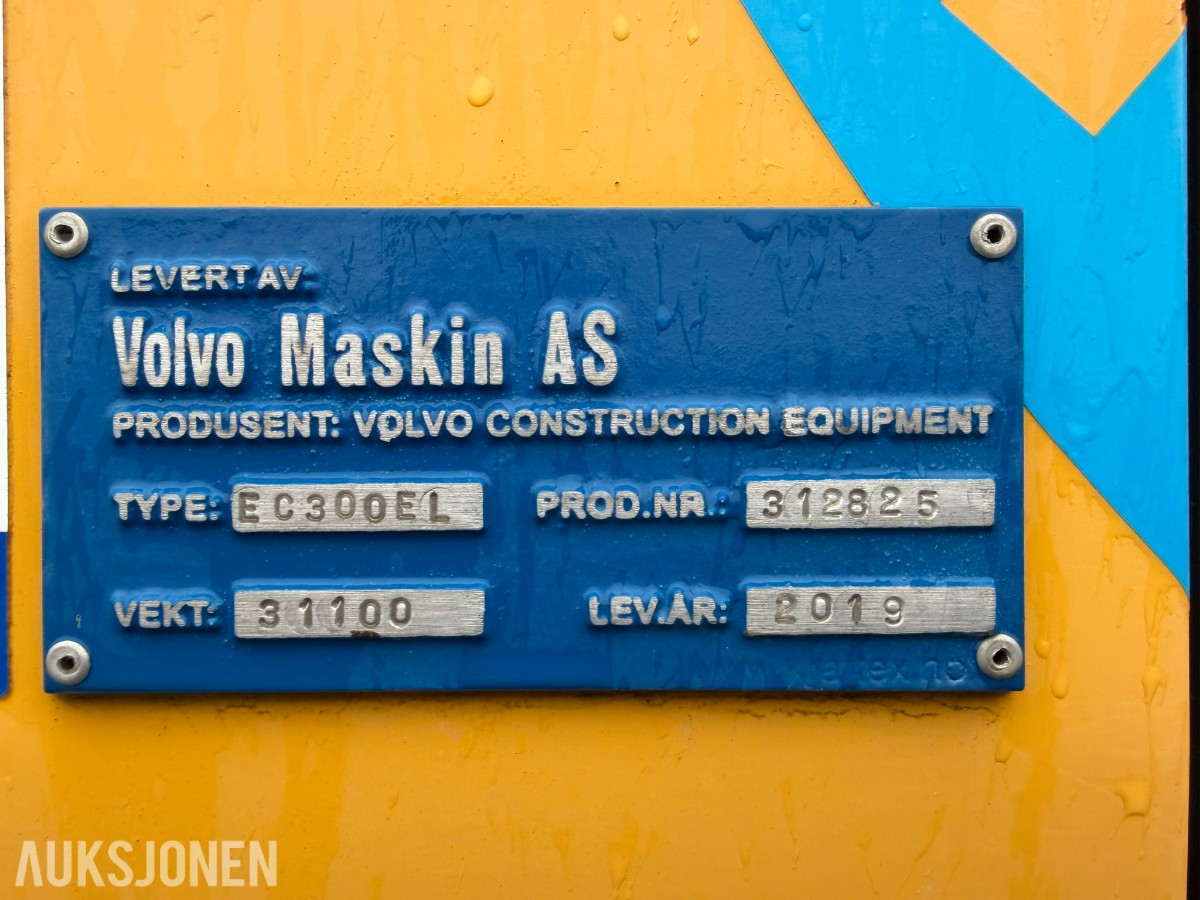2019 Volvo EC300EL Gravemaskin