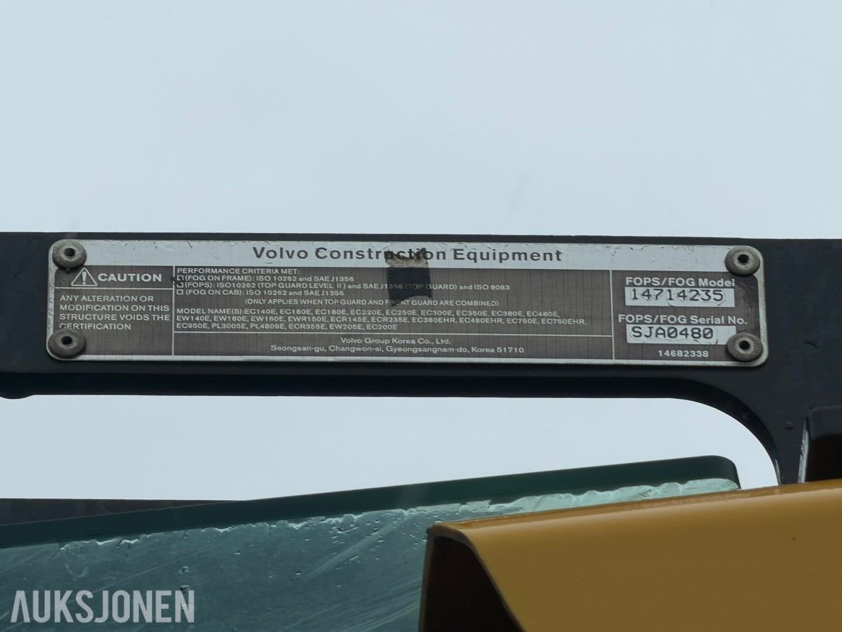 2019 Volvo EC300EL Gravemaskin