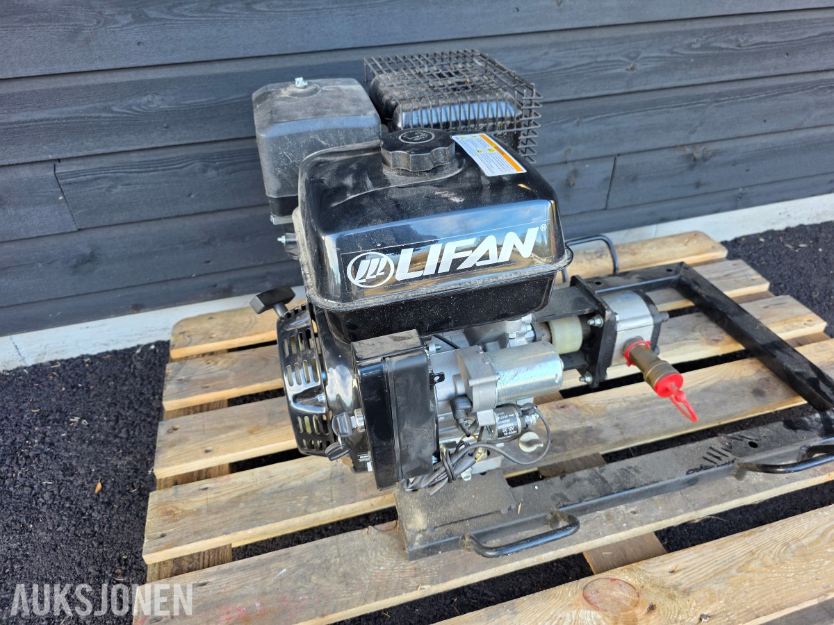 Lifan bensindrevet hydraulikkaggregat 190 FD ubrukt