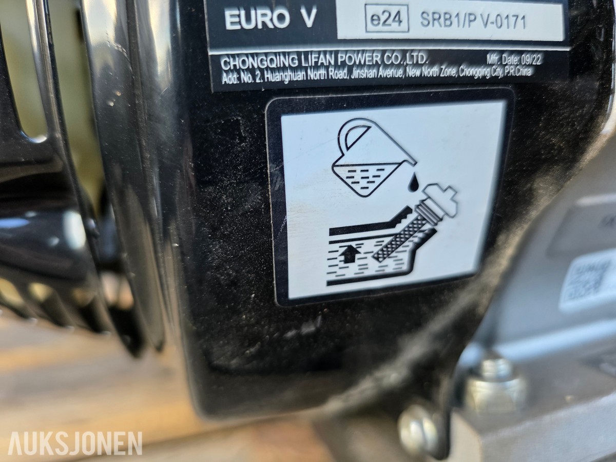 Lifan bensindrevet hydraulikkaggregat 190 FD ubrukt