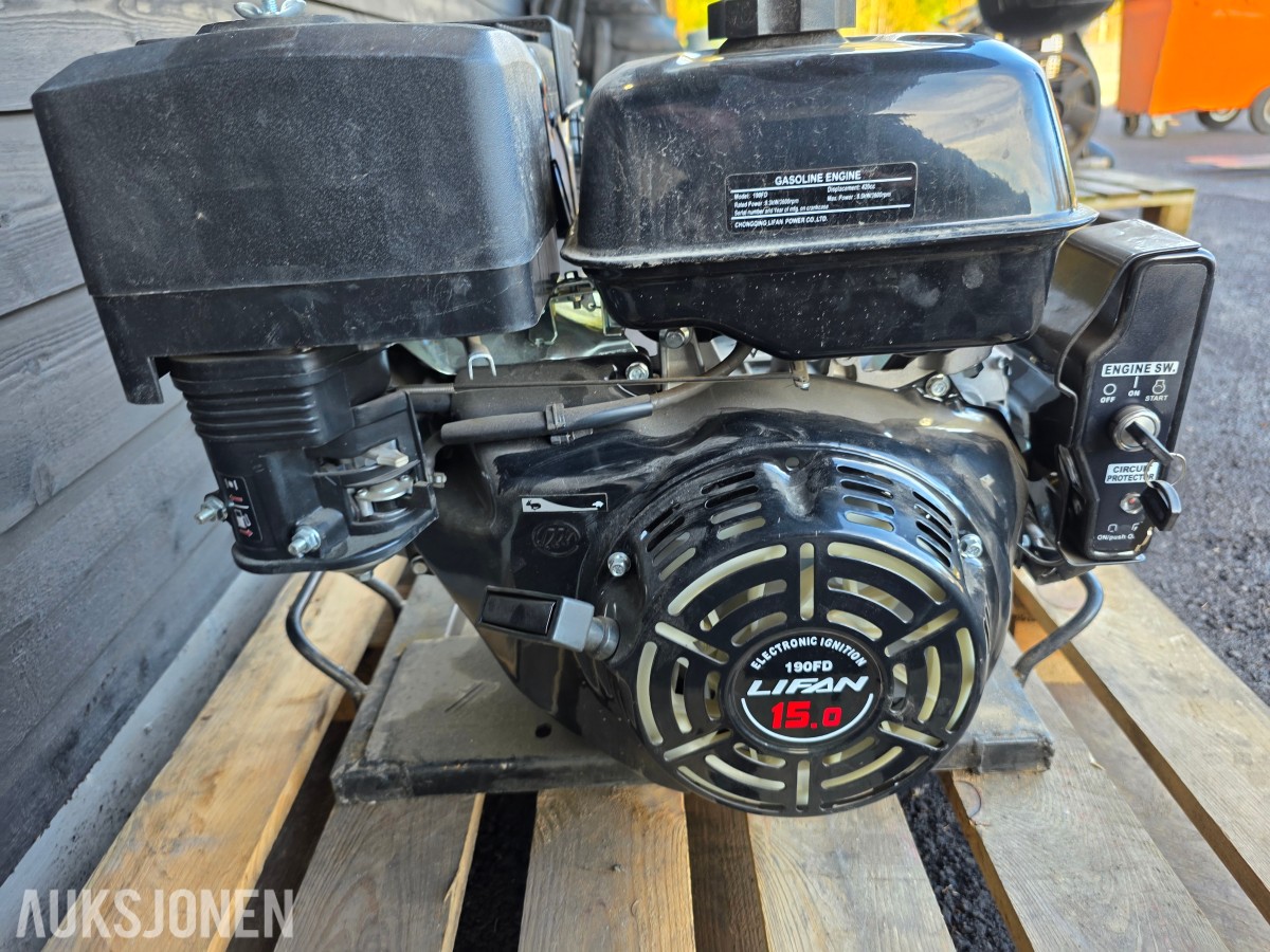 Lifan bensindrevet hydraulikkaggregat 190 FD ubrukt