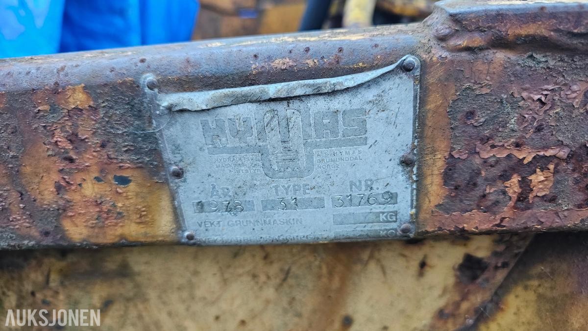 1978 Hymas 31 Graveaggregat til traktor - MVA FRI
