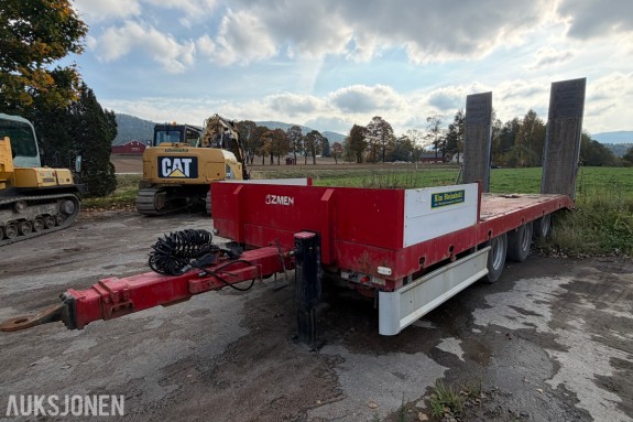 2008 DAMM PHV 24M maskinhenger - EU-Godkjent - 3 aksler - 25 500 kg totalvekt - Kjøreramper - Tvillinghjul