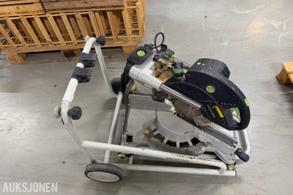 Festool Kapex KS 120 EB - Kapp- og gjærsag med laser - UG-Kapex understell med hjul - Trekksag for byggeplass