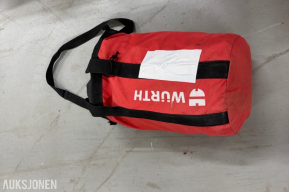 Würth fallsikringsutstyr - HSG 10 PRO fallblokk 10 m - Ny fallsele i emballasje - Brukt fallsele - Tauline og båndliner - Würth bag