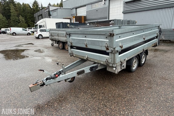 2015 Brenderup 4310 TB 2000 - Boggi - 2000 kg totalvekt - Bremset - Doble karmer - Lasteplan 3,12 x 1,71 m