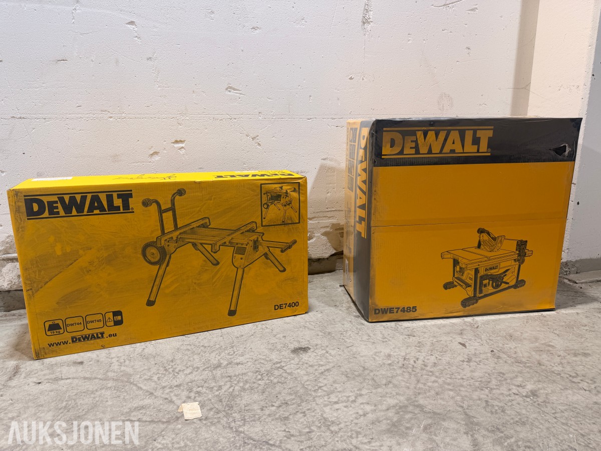DEWALT DWE7485RS-XC 210 mm bordsag med DE7400 stativ