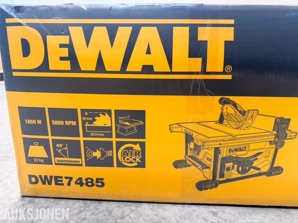 DEWALT DWE7485RS-XC 210 mm bordsag med DE7400 stativ