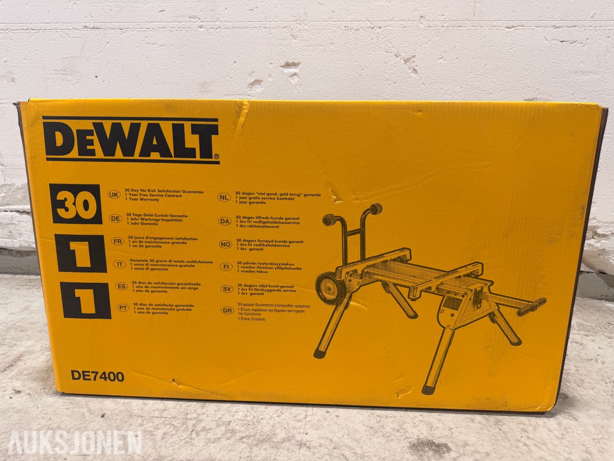DEWALT DWE7485RS-XC 210 mm bordsag med DE7400 stativ
