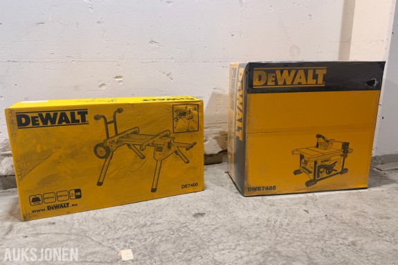DEWALT DWE7485RS-XC 210 mm bordsag med DE7400 stativ