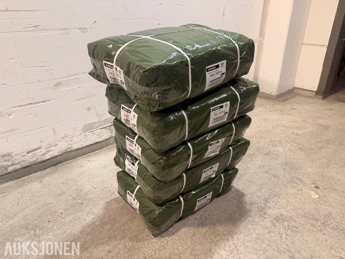10 stk ETC Supreme 8 × 13 m presenning 90 g/m²