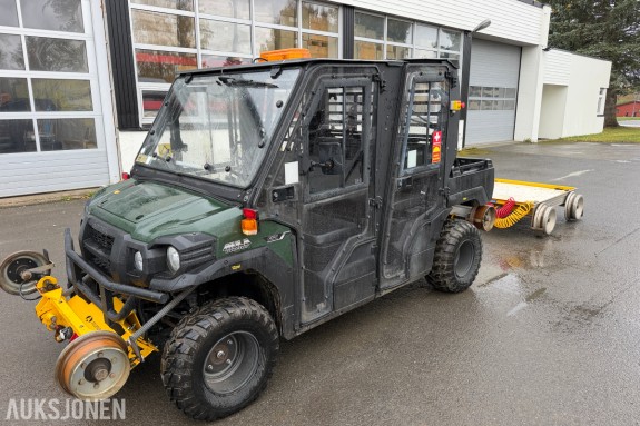 2022 Kawasaki Mule PRO-DXT 4x4 med henger – 6-seter – Skinnegående (Aquarius Rail) – Kun 460 timer