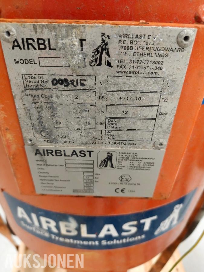 Airblast 100ltr Blåseklokke ABSC-100