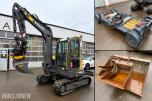 2015 Volvo ECR58D / Rail/skinnegående / Rototilt / Bæreskuffe + 3x skuffer