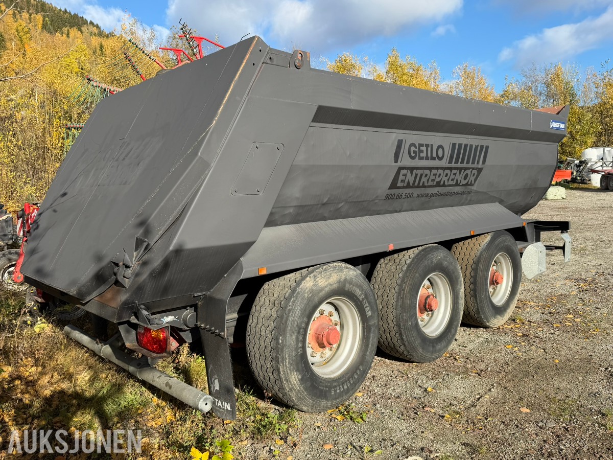 2011 Chieftain 3-akslet dumperhenger - 20 800kg nyttelast