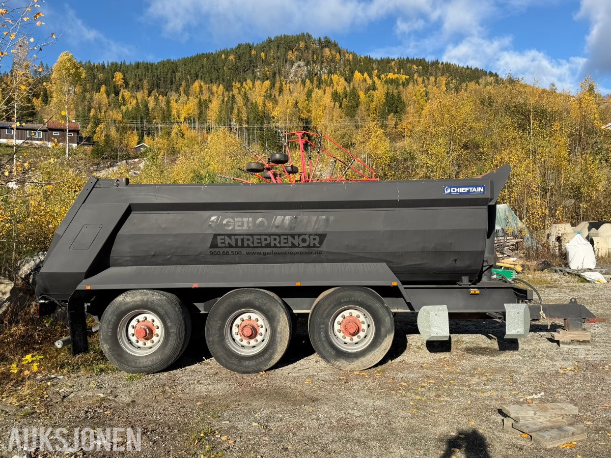 2011 Chieftain 3-akslet dumperhenger - 20 800kg nyttelast