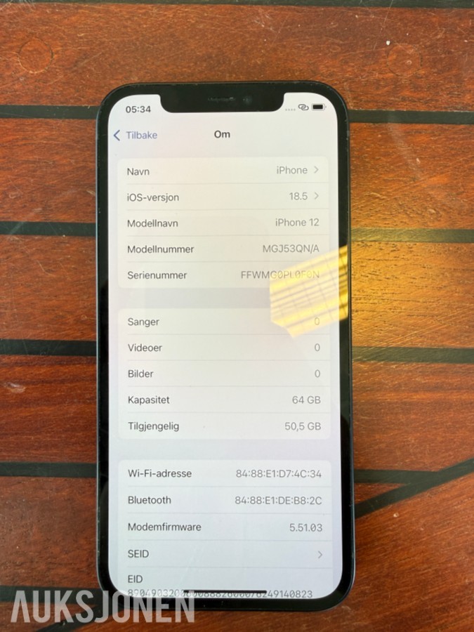 Apple iPhone 12 – 64 GB – 100 % batterikapasitet