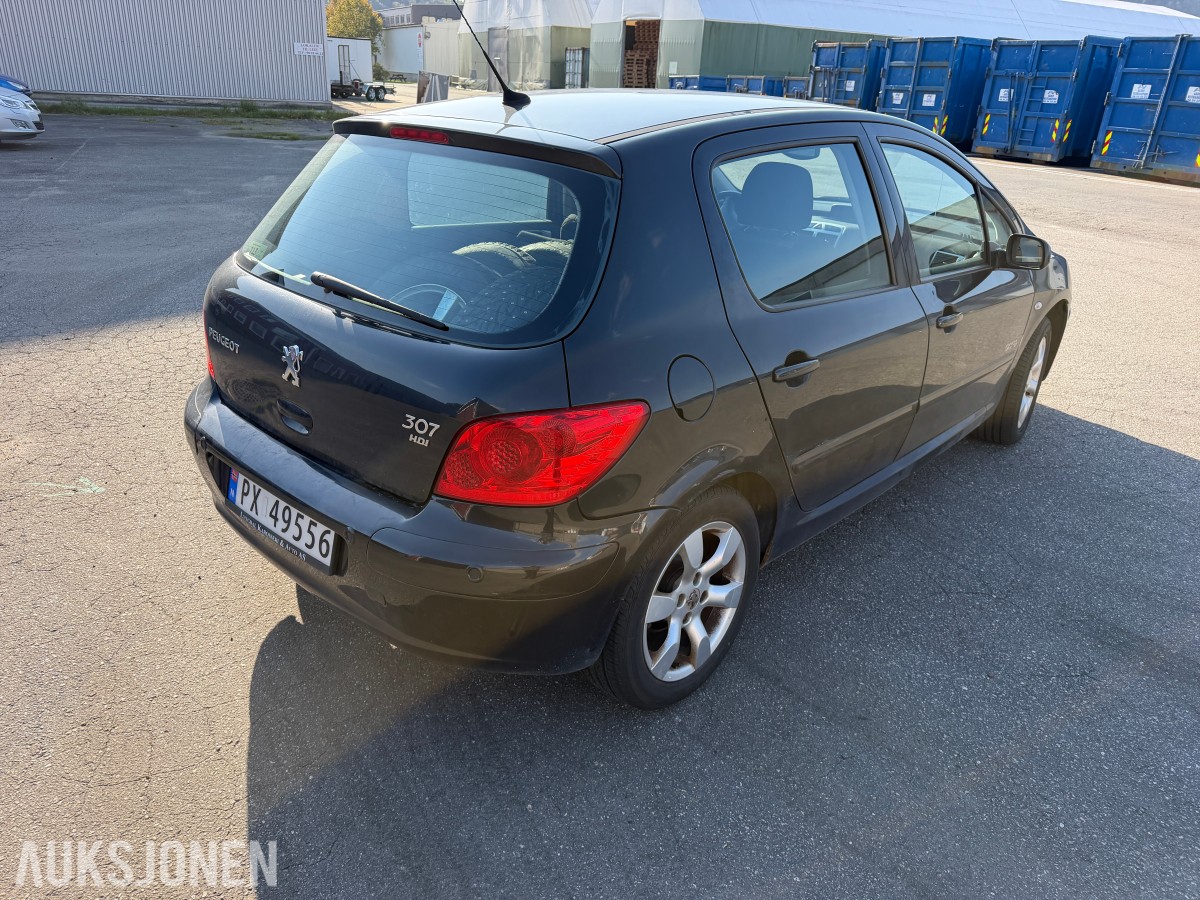 2007 Peugeot 307 1.6 D 90 HK MANUELL PARKERINGSSENSORER