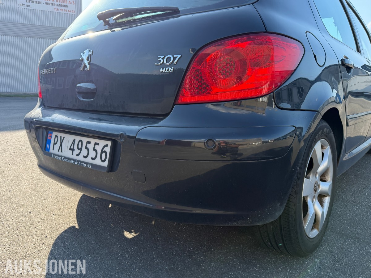 2007 Peugeot 307 1.6 D 90 HK MANUELL PARKERINGSSENSORER