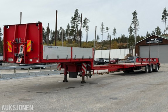 2018 Kel-Berg HRD jumbotralle, 6 m hydraulisk uttrekk, styring bak, fjernkontroll og komplett lemsett