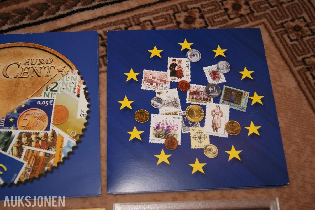 Div. Mynt Sett Euro & Utland! Ingen minstepris