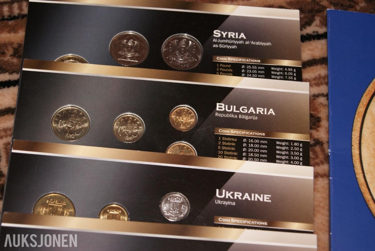 Div. Mynt Sett Euro & Utland! Ingen minstepris