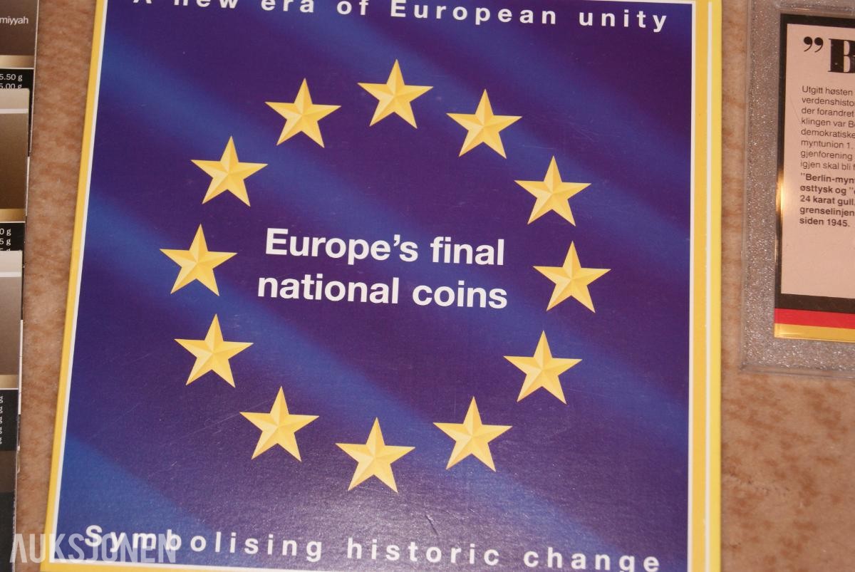 Div. Mynt Sett Euro & Utland! Ingen minstepris