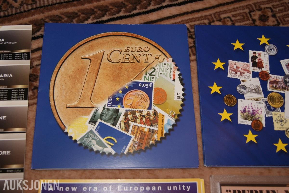 Div. Mynt Sett Euro & Utland! Ingen minstepris