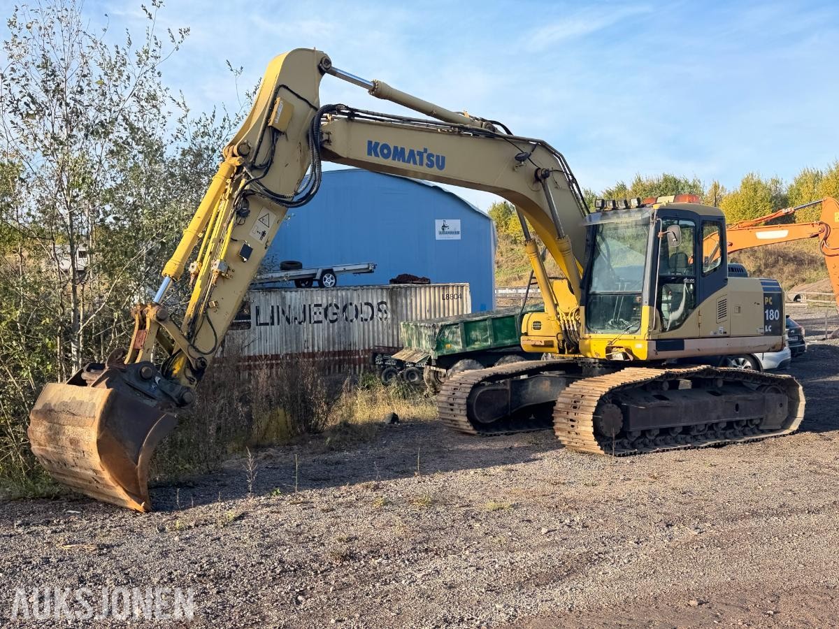 2003 Komatsu PC180LC-7K gravemaskin med skuffe - Sentralsmøring