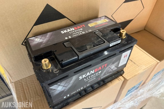 3 stk. SKANBATT Lithium LiFePo4, 12V 60Ah Bluetooth BMS 200CA