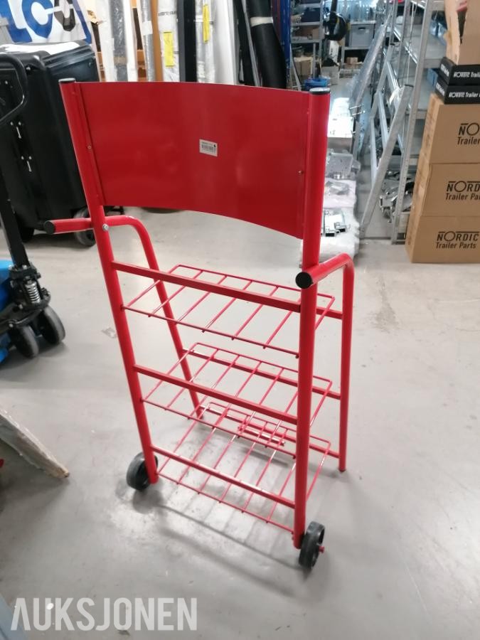 1 stk Ustillingsstativ med 2 hjul  til bilbatteri 
