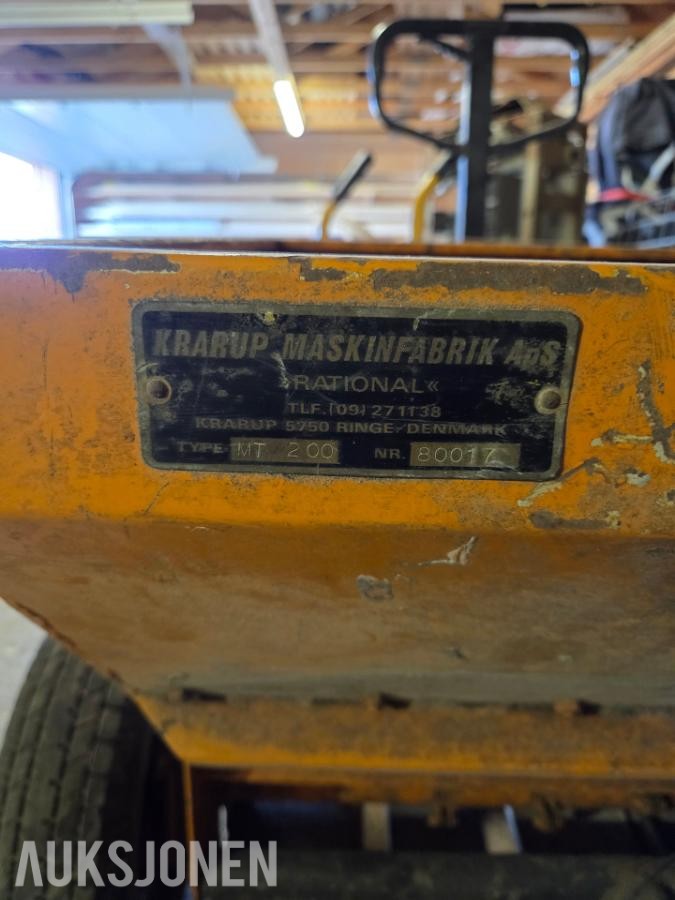 Rational Mt 200 Strøvogn/ sandspreder til bil/atv