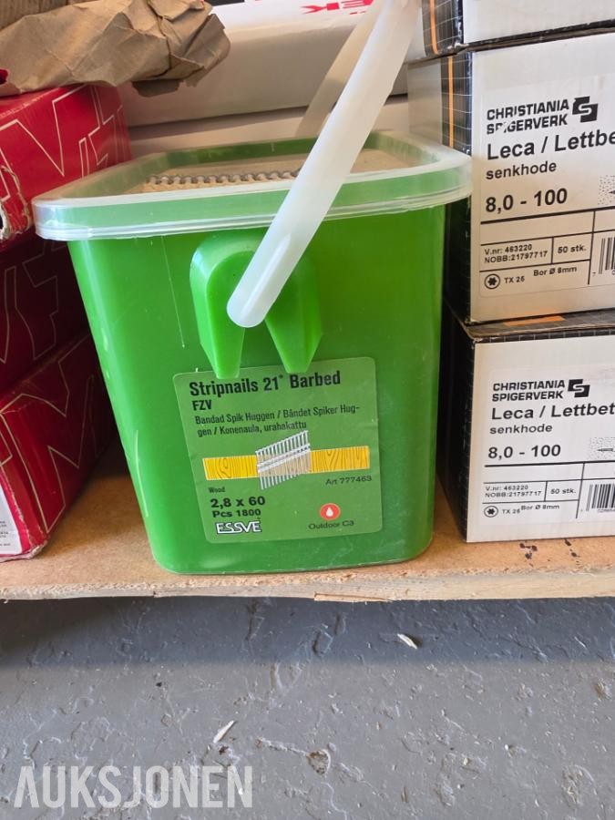 DIV Festemidler essve, spigerverket, Motek