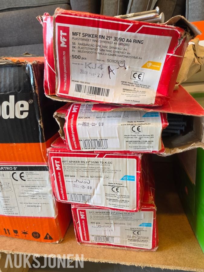 DIV Festemidler essve, spigerverket, Motek