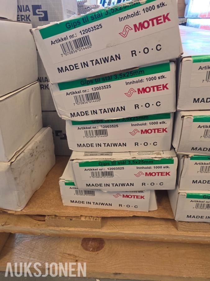 DIV Festemidler essve, spigerverket, Motek