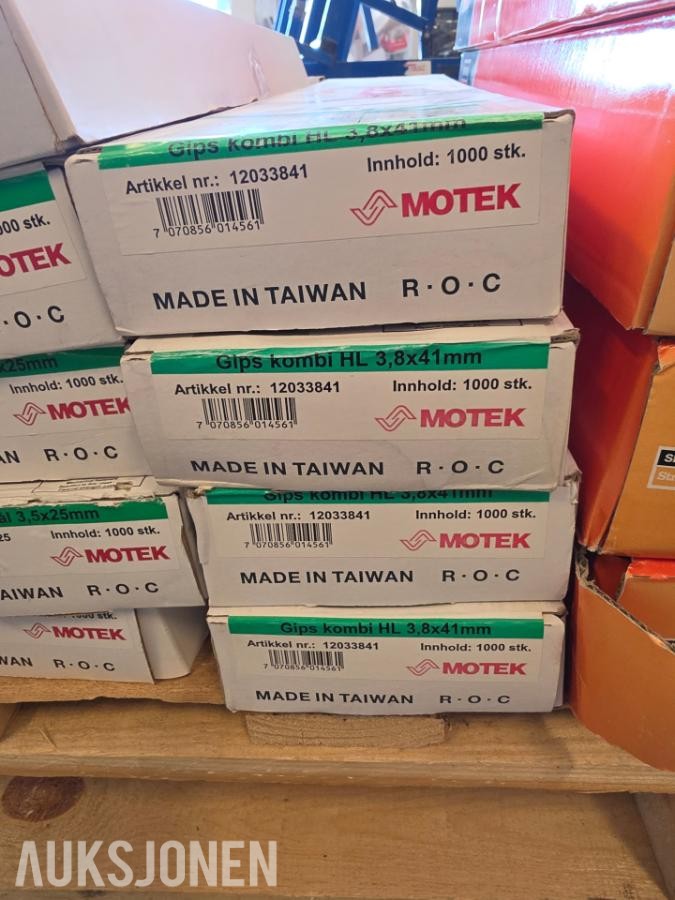 DIV Festemidler essve, spigerverket, Motek