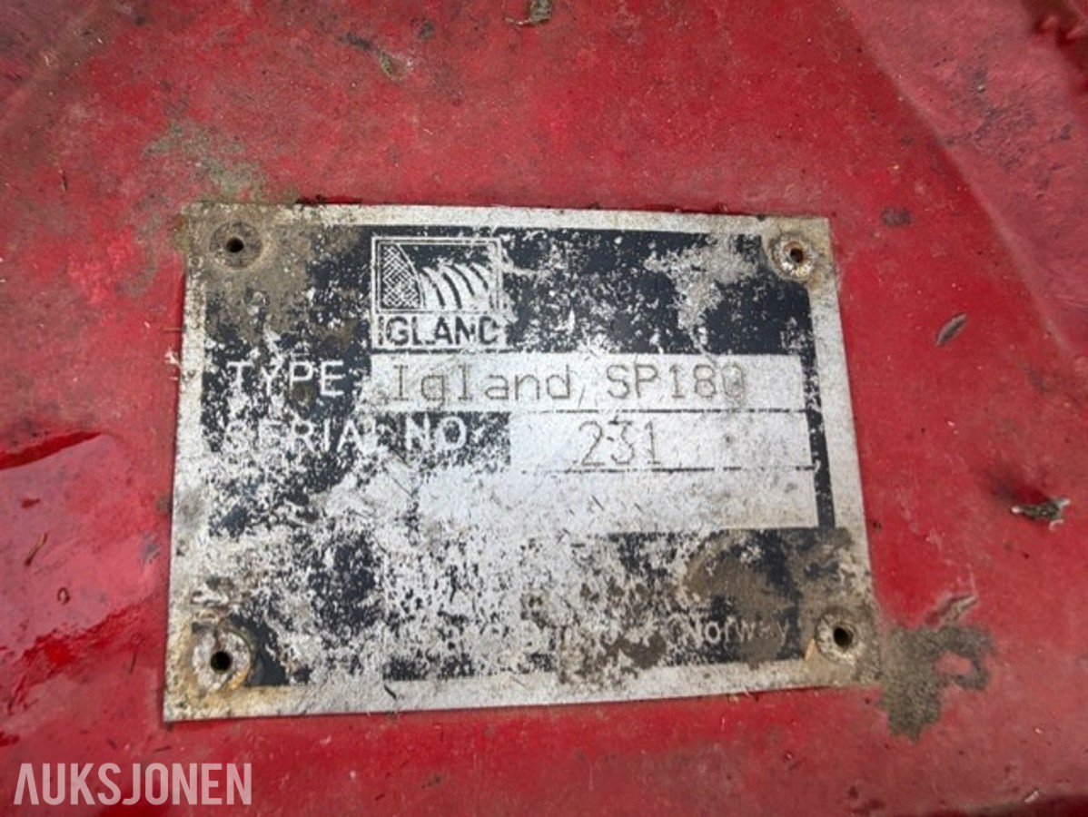 Igland SP 180 hydraulisk V-plog / snøplog
