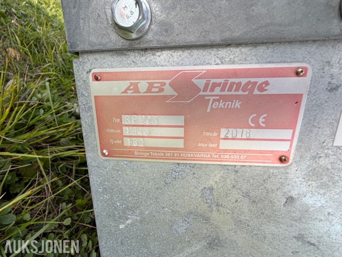 Siringe SP225 sandstrøer fra 2018.