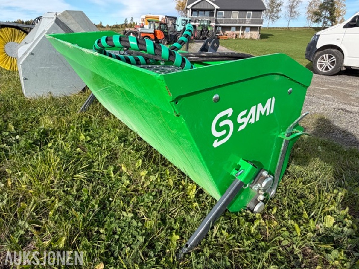 SAMI SL-2-250 sandstrøer, hydraulisk drift, CE-merket, beskyttelsesgitter og hurtigkoblinger