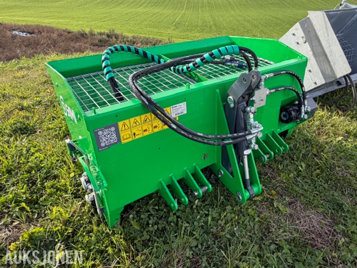 SAMI SL-2-250 sandstrøer, hydraulisk drift, CE-merket, beskyttelsesgitter og hurtigkoblinger
