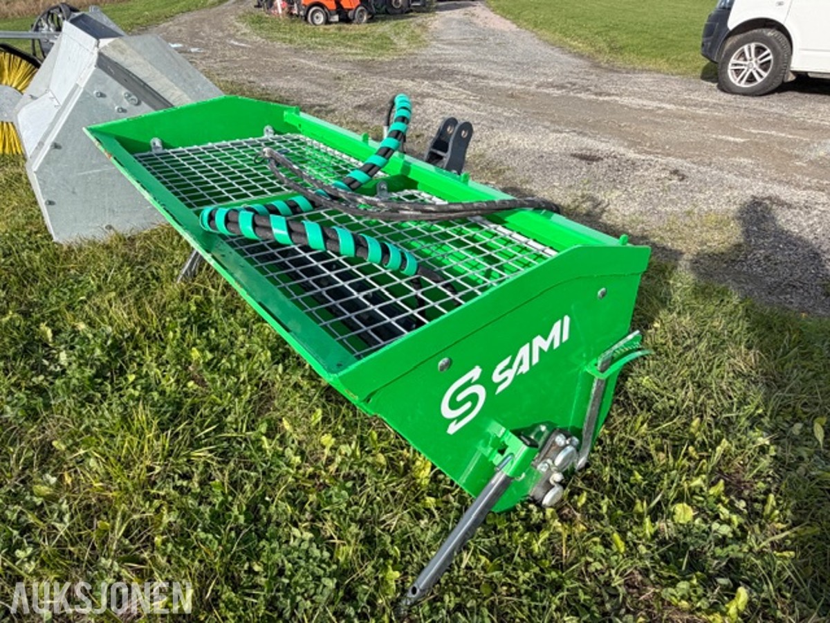 SAMI SL-2-250 sandstrøer, hydraulisk drift, CE-merket, beskyttelsesgitter og hurtigkoblinger
