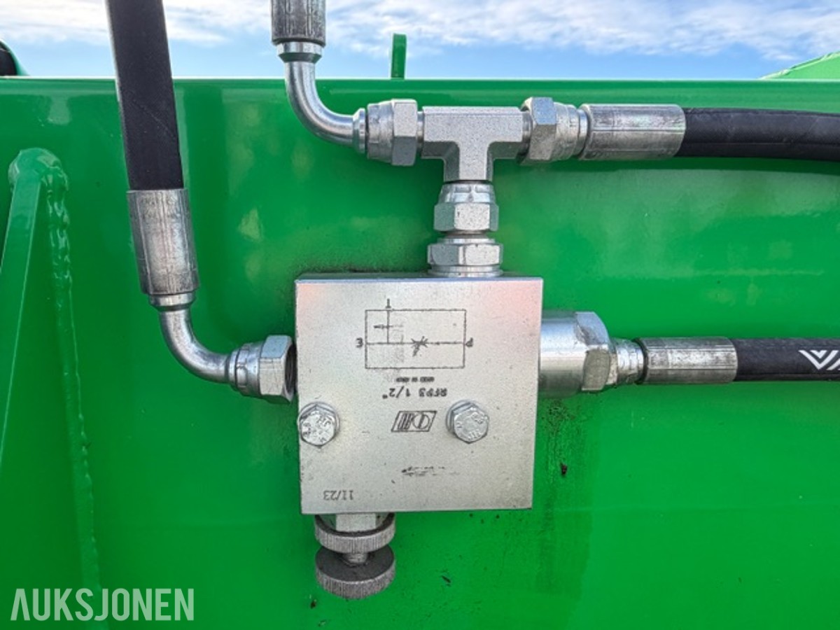 SAMI SL-2-250 sandstrøer, hydraulisk drift, CE-merket, beskyttelsesgitter og hurtigkoblinger