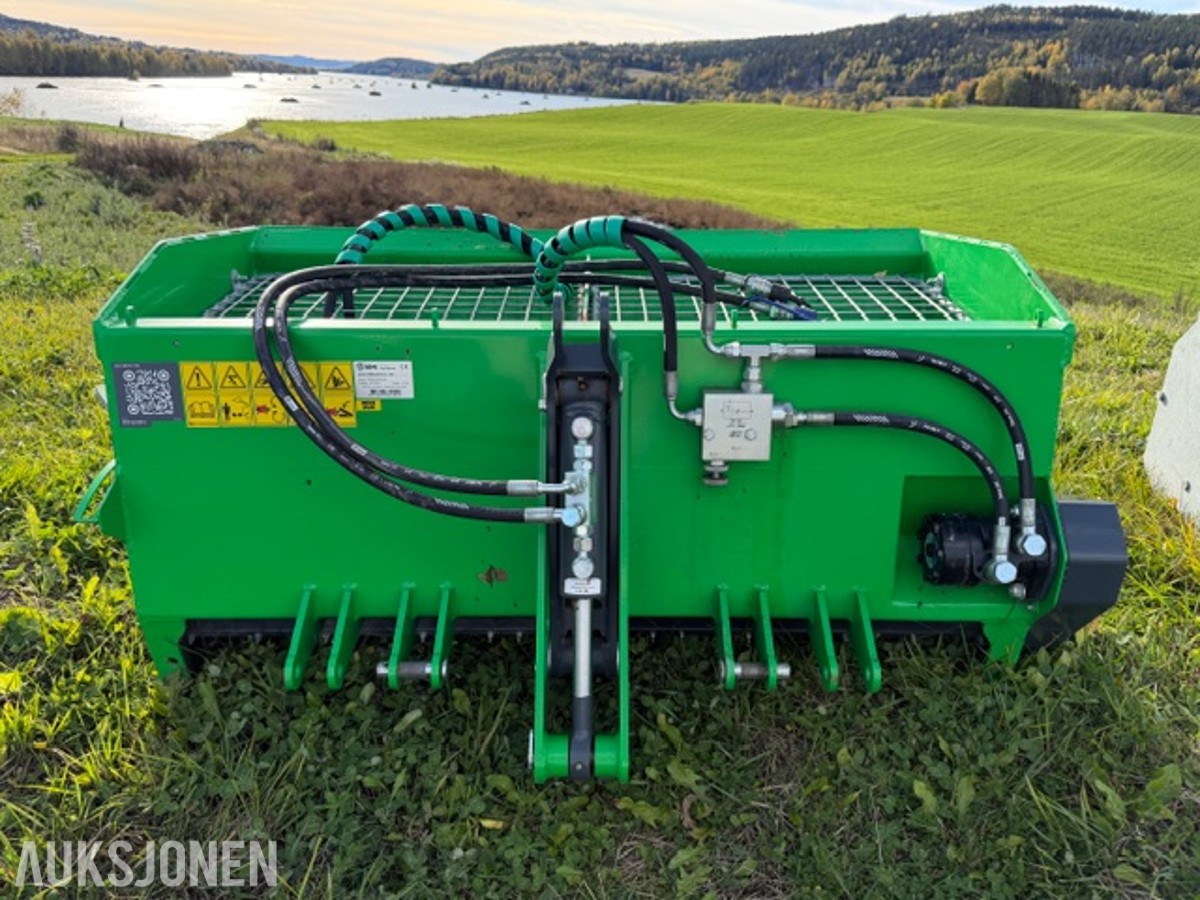 SAMI SL-2-250 sandstrøer, hydraulisk drift, CE-merket, beskyttelsesgitter og hurtigkoblinger