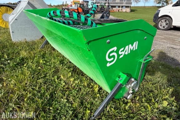SAMI SL-2-250 sandstrøer, hydraulisk drift, CE-merket, beskyttelsesgitter og hurtigkoblinger