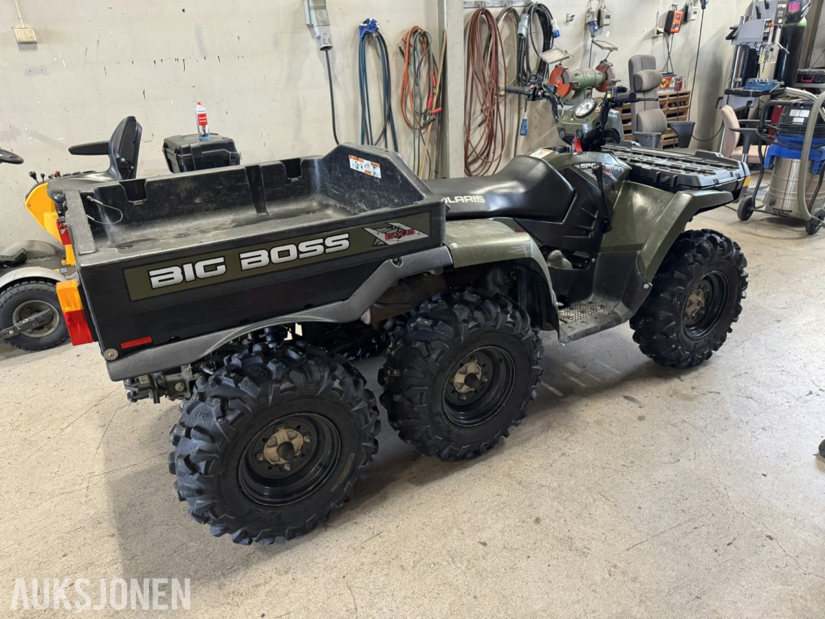2010 Polaris Sportsman 800 6x6 ATV, vinsj og lasteplan