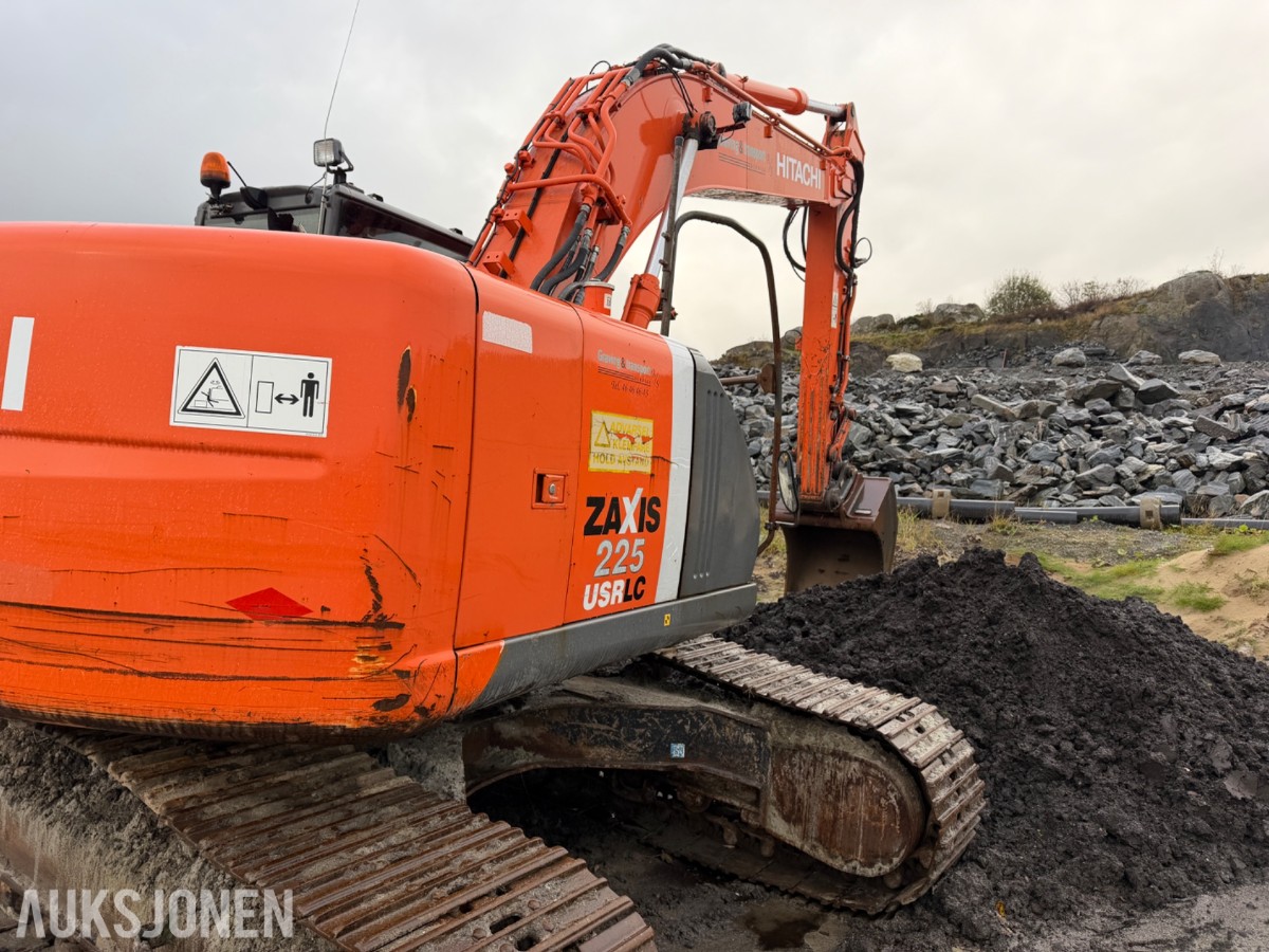 2008 Hitachi ZX225USPLC-3 Beltegraver, Engcon tiltrotator, S70, 2 skuffer