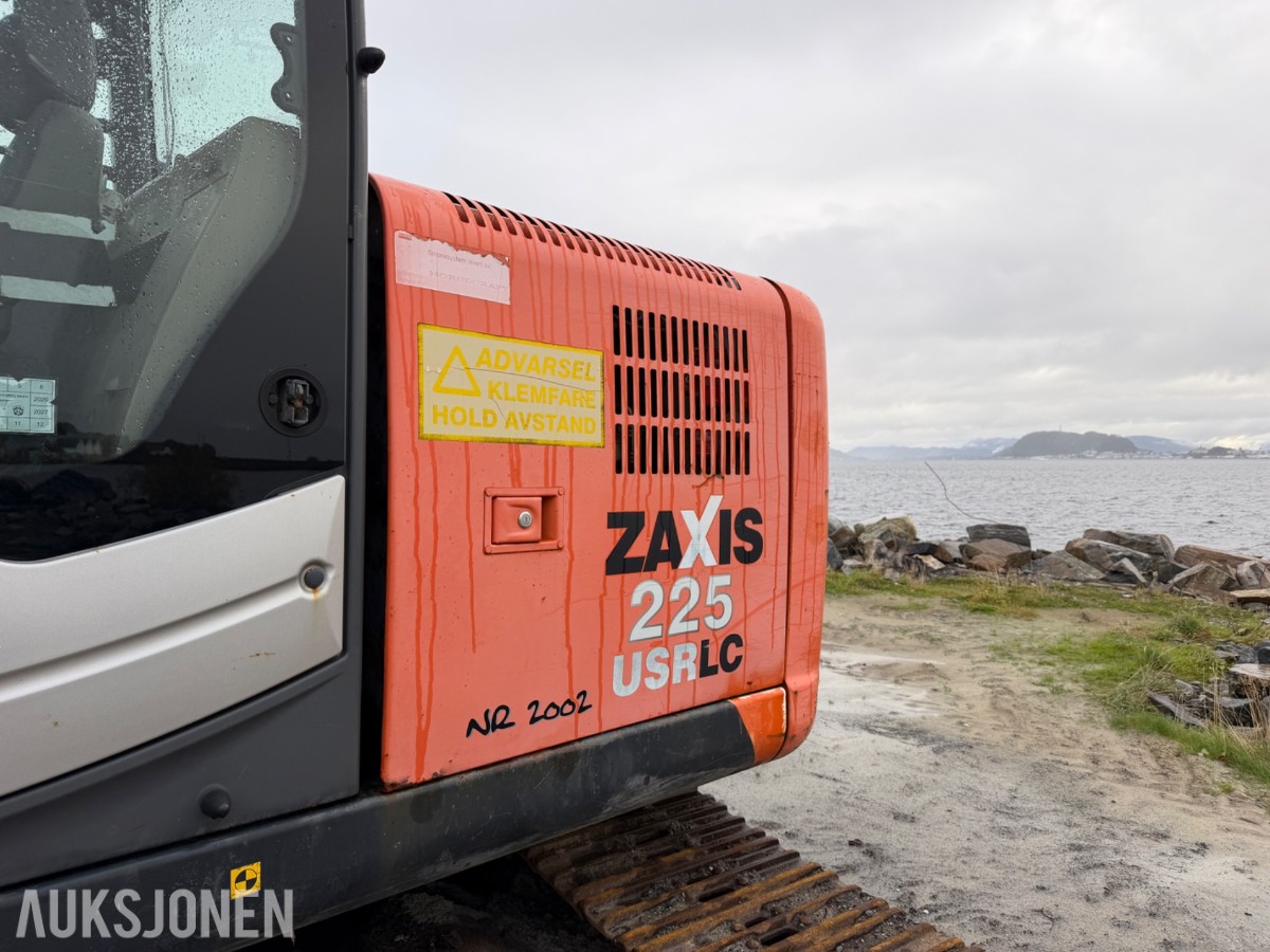 2008 Hitachi ZX225USPLC-3 Beltegraver, Engcon tiltrotator, S70, 2 skuffer