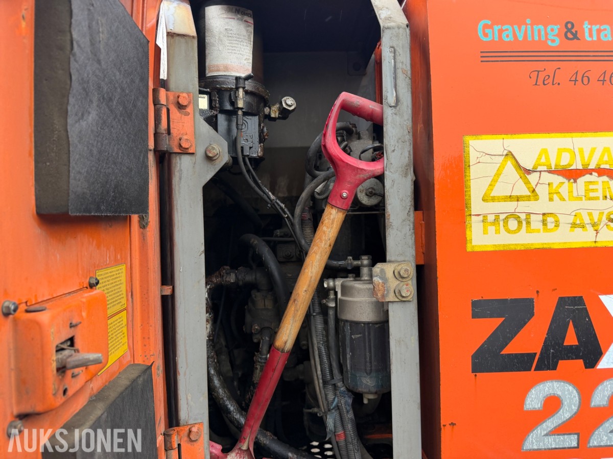 2008 Hitachi ZX225USPLC-3 Beltegraver, Engcon tiltrotator, S70, 2 skuffer